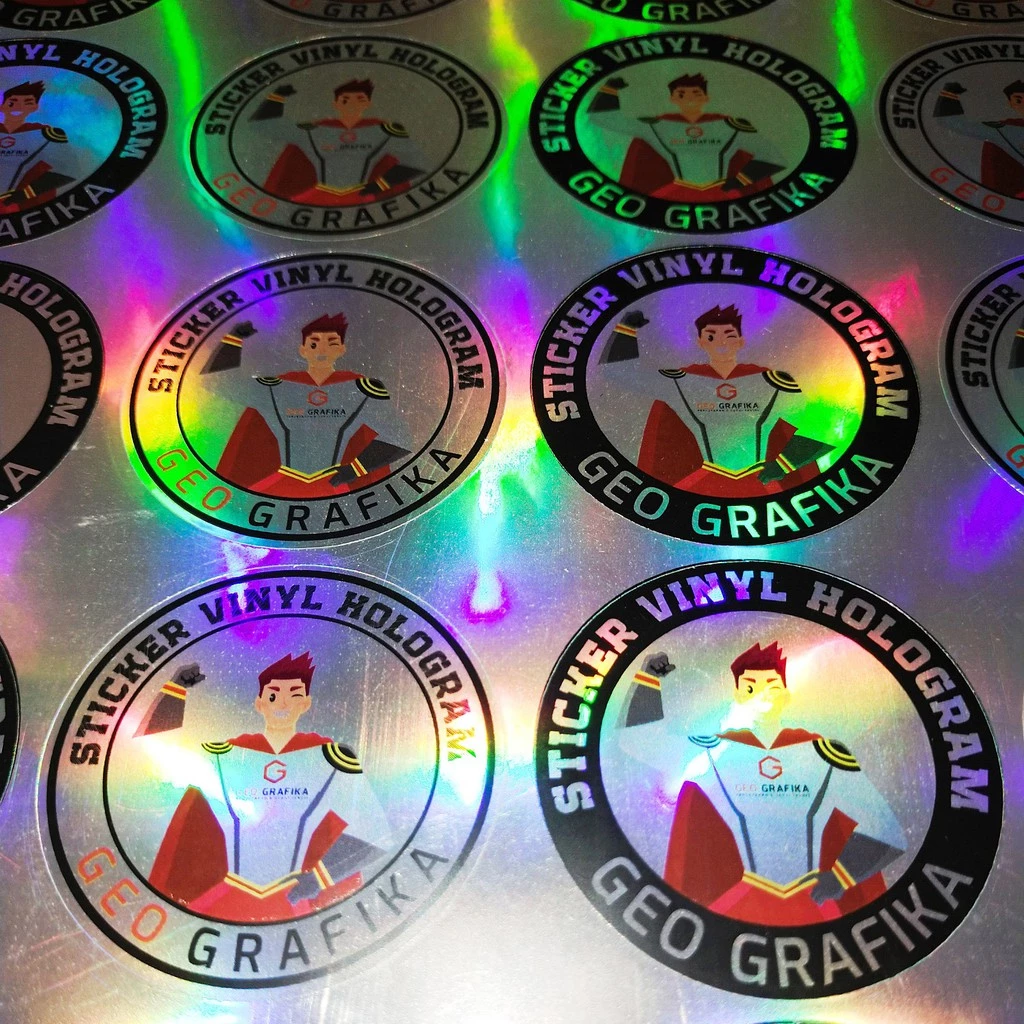 Cetak Sticker Hologram Rainbow A3+ 32X48 Cm - Geo Grafika