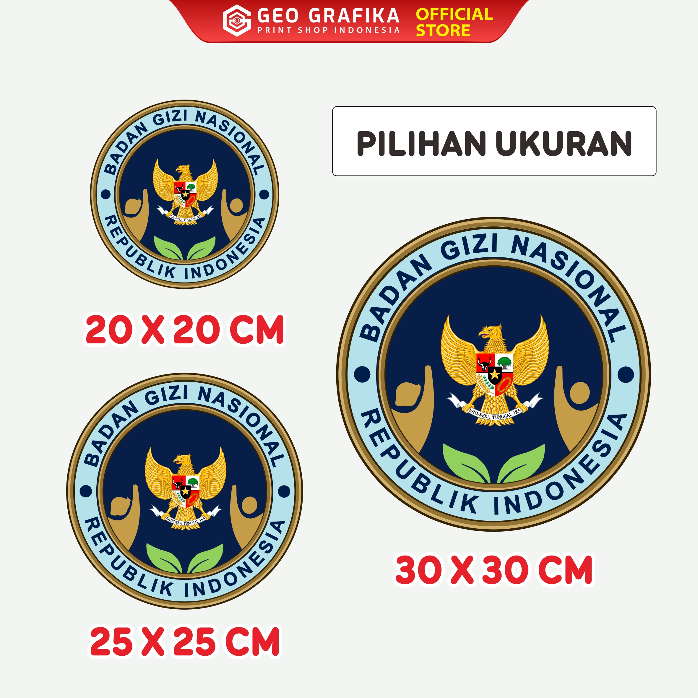 STICKER BULAT LOGO BGN SPPG - GEO GRAFIKA