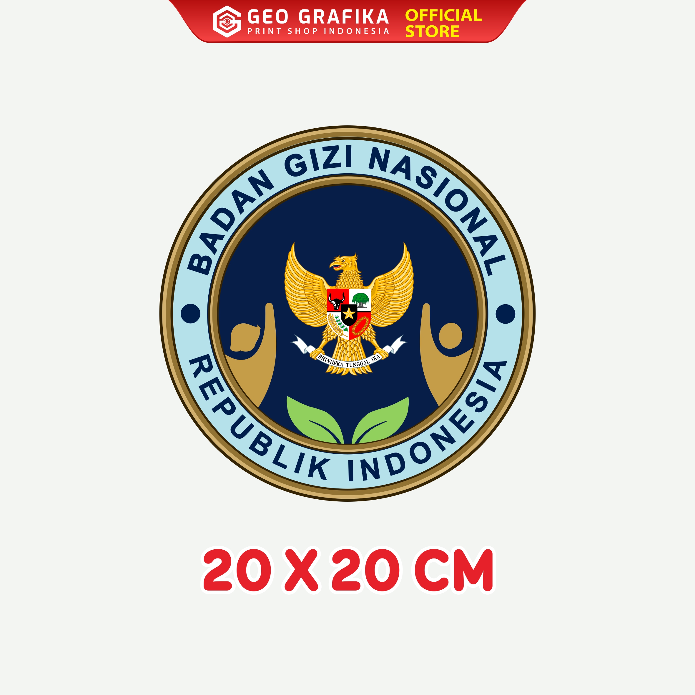 STICKER BULAT LOGO BGN SPPG - GEO GRAFIKA