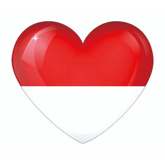 Stiker Pipi HUT RI Bendera Merah Putih / Stiker Kemerdekaan Indonesia / Pancasila / I Love Indonesia