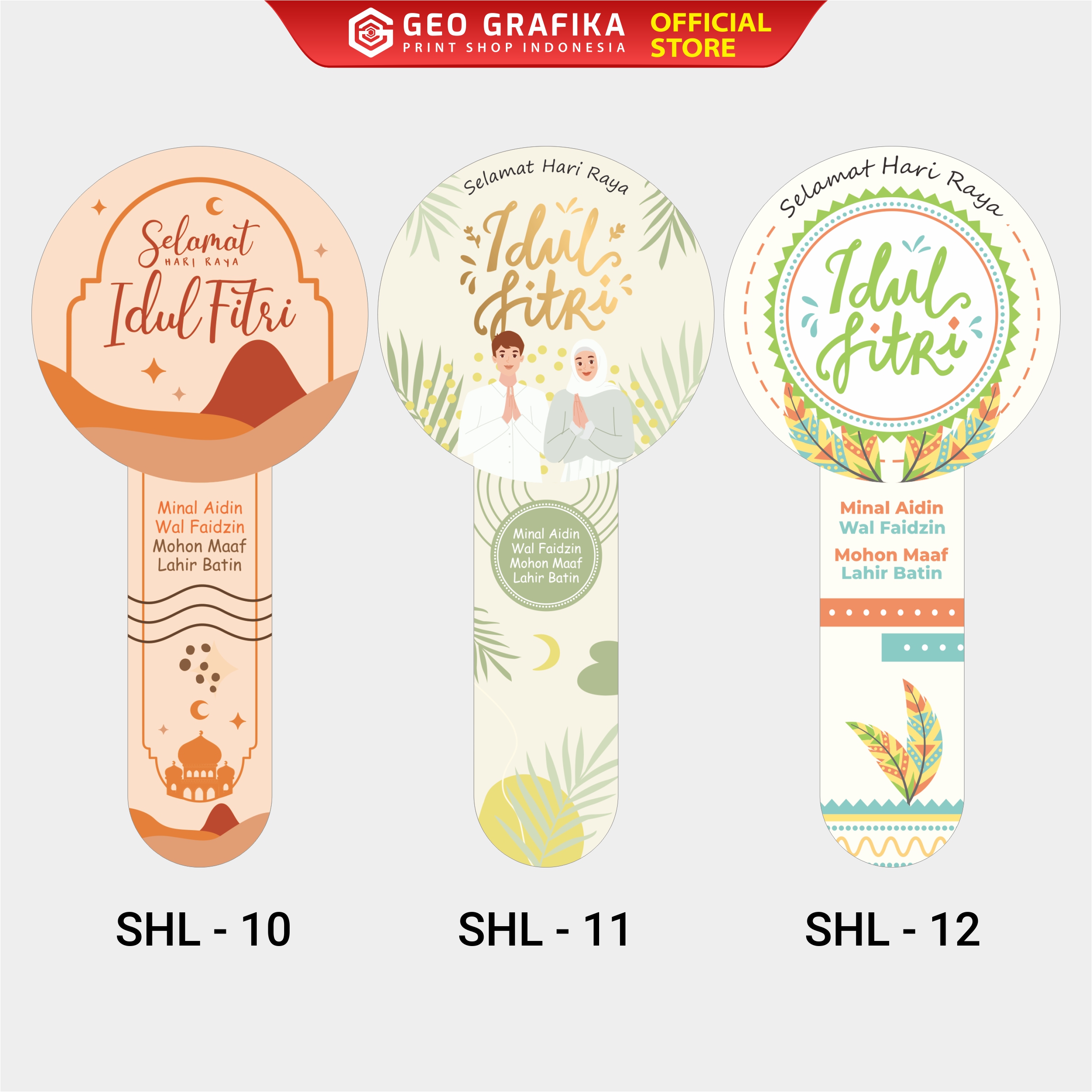 Stiker Seal Hamper Toples Lebaran Idul fitri - Geo Grafika