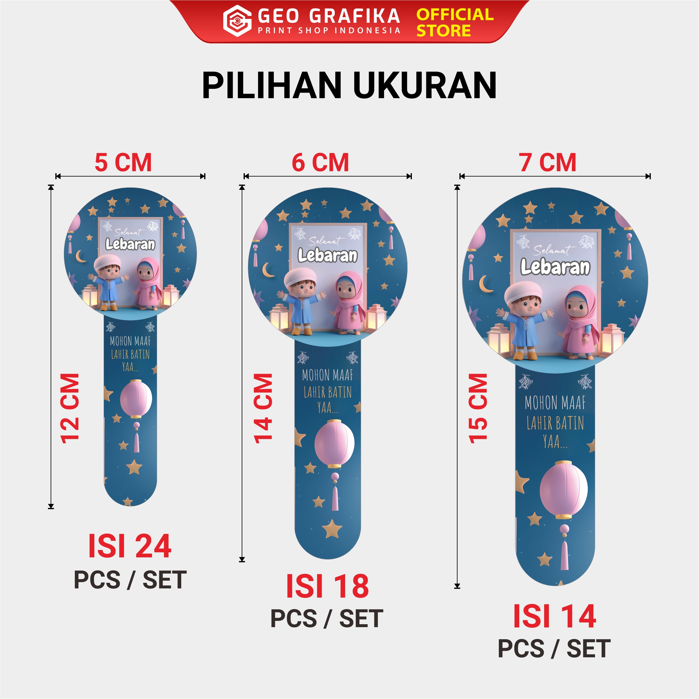 Stiker Seal Hamper Toples Lebaran Idul fitri - Geo Grafika