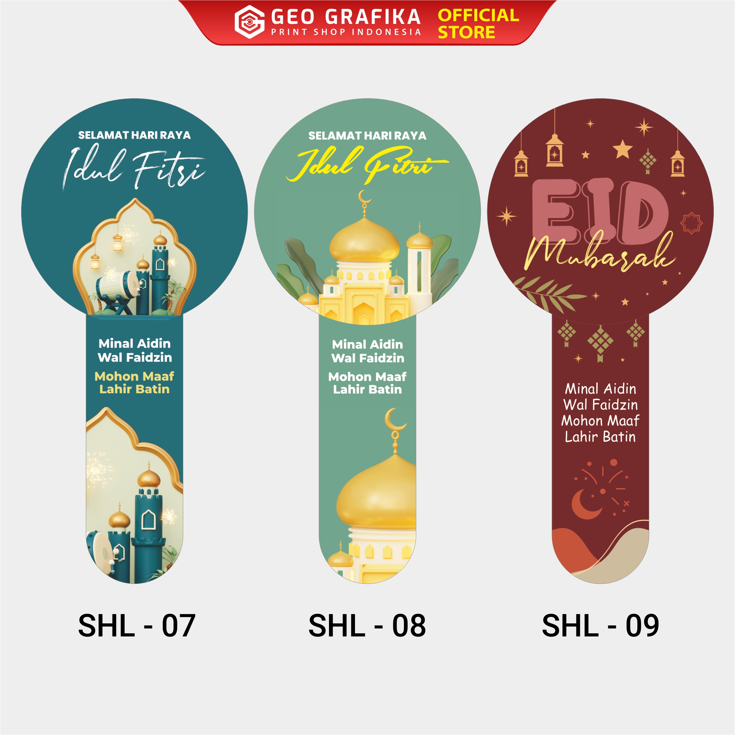 Stiker Seal Hamper Toples Lebaran Idul fitri - Geo Grafika