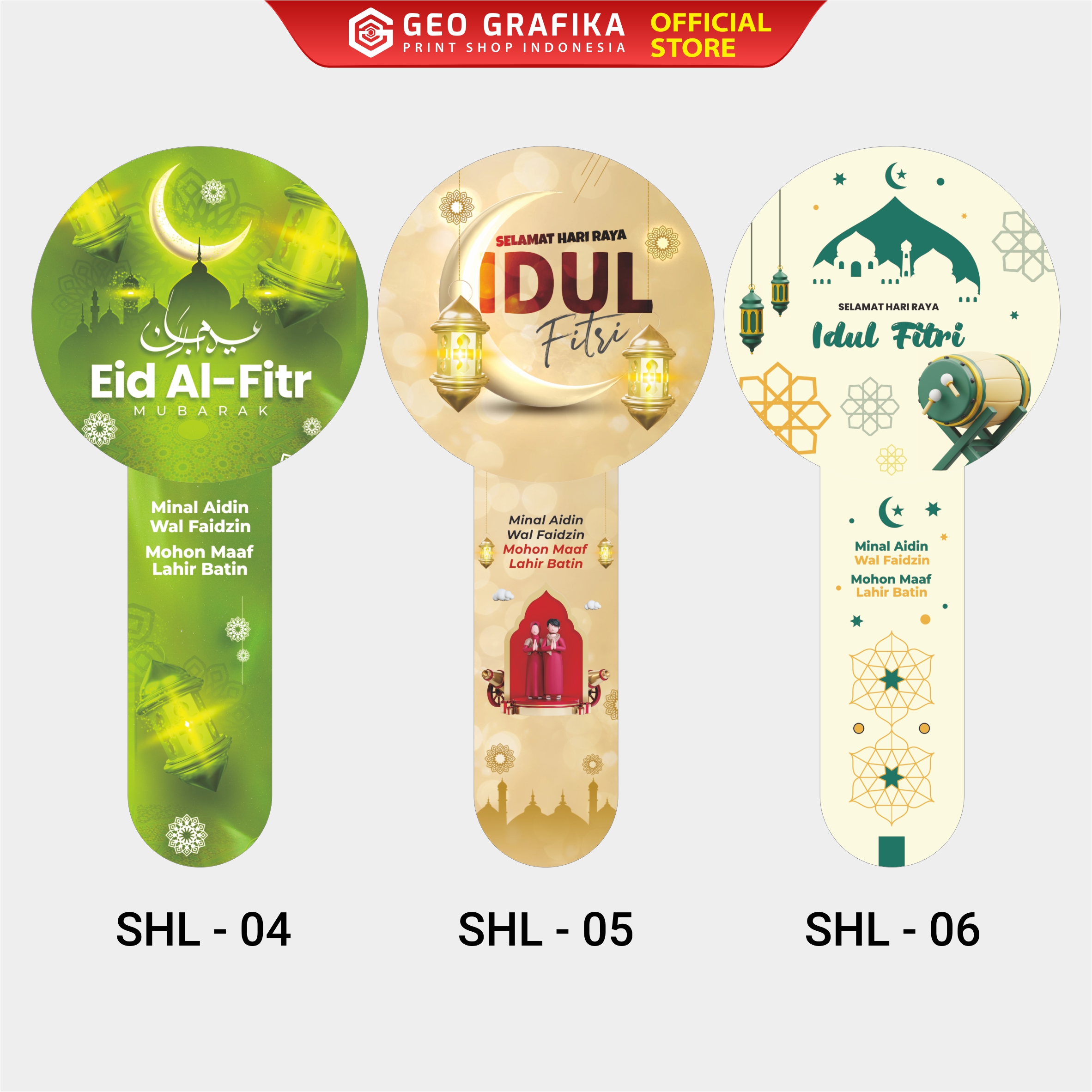 Stiker Seal Hamper Toples Lebaran Idul fitri - Geo Grafika