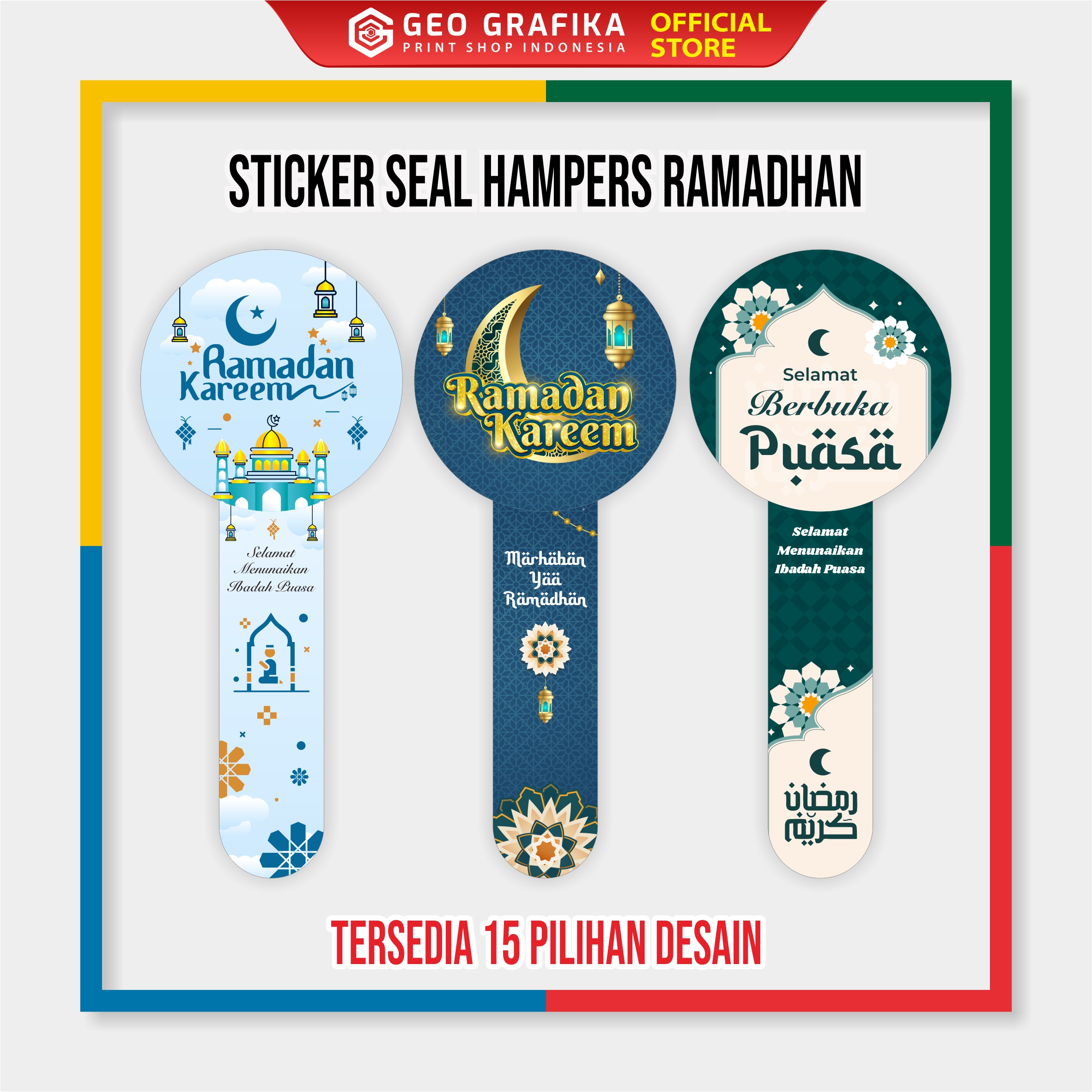 Stiker Seal Hamper Toples Ramadhan- Geo Grafika