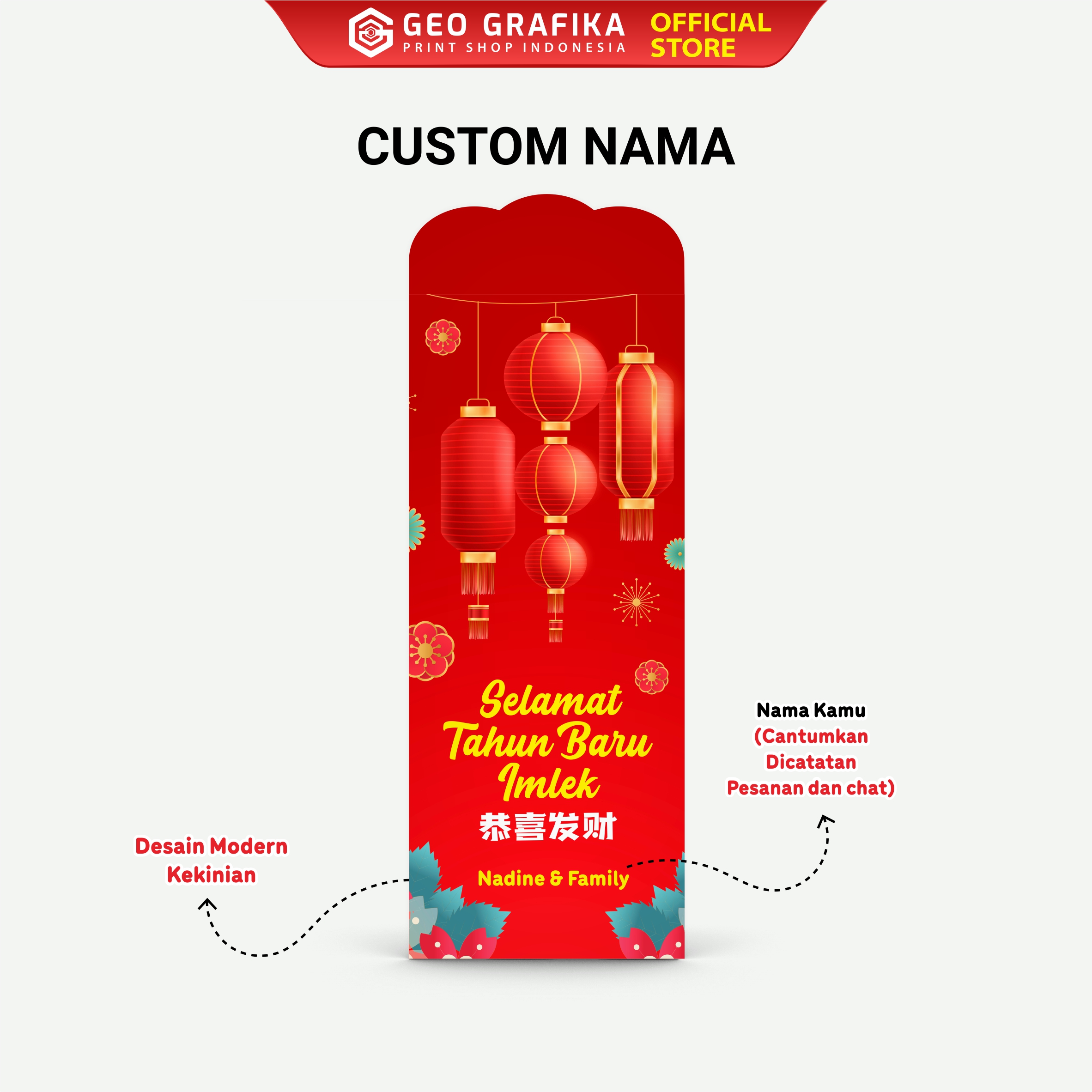 Angpau Imlek Chinese New Year - Geo Grafika