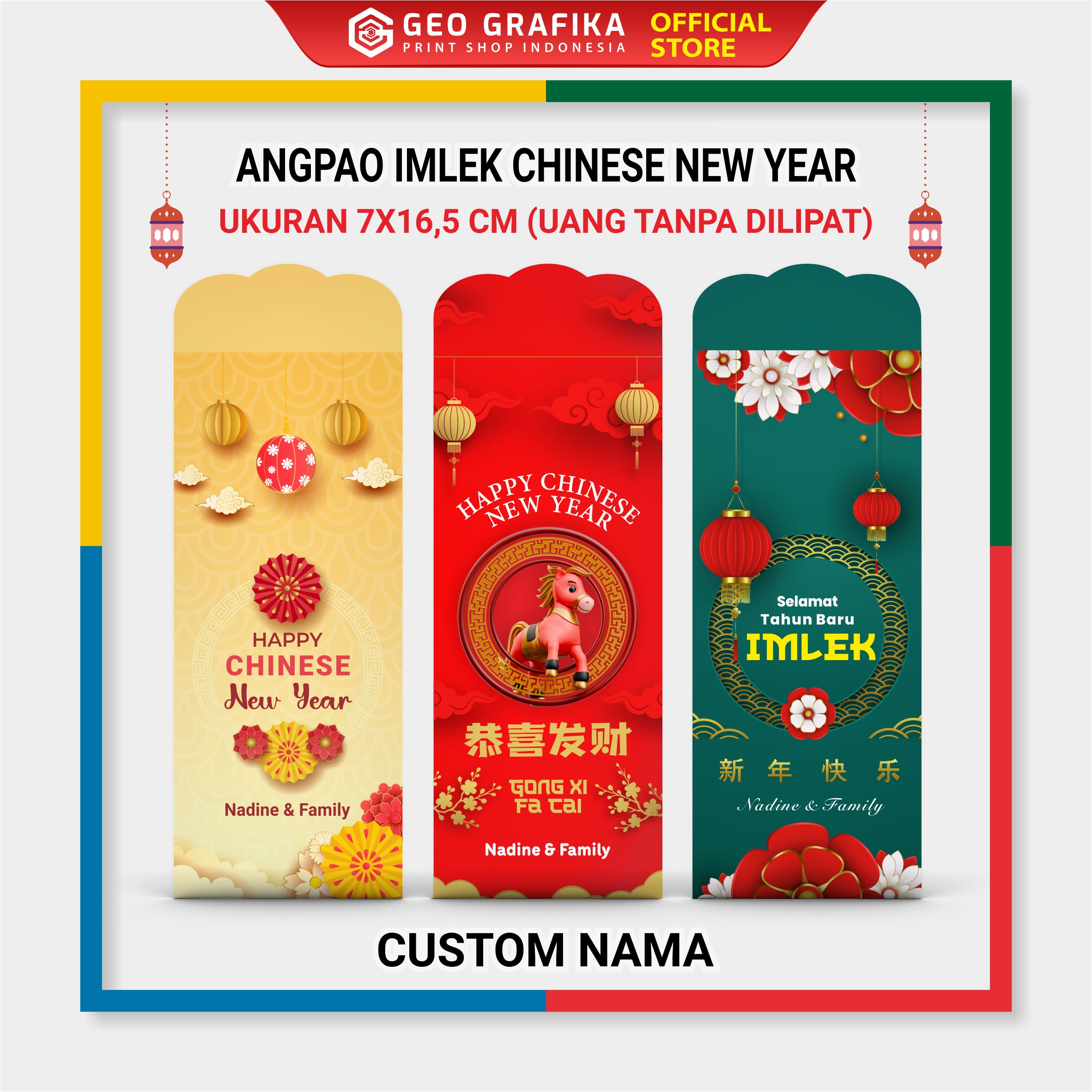 Angpau Imlek Chinese New Year - Geo Grafika