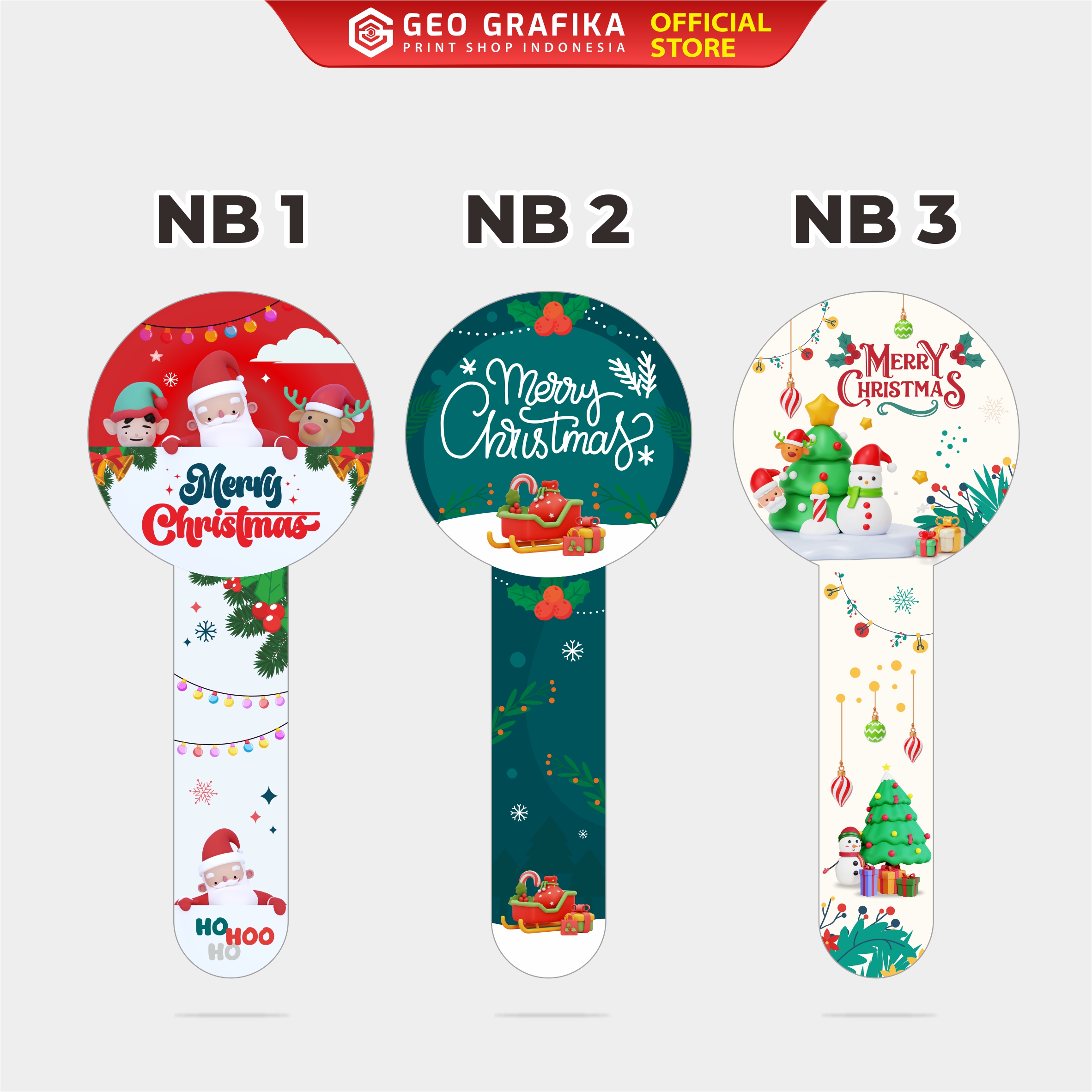 Stiker Seal Natal Christmas- Geo Grafika