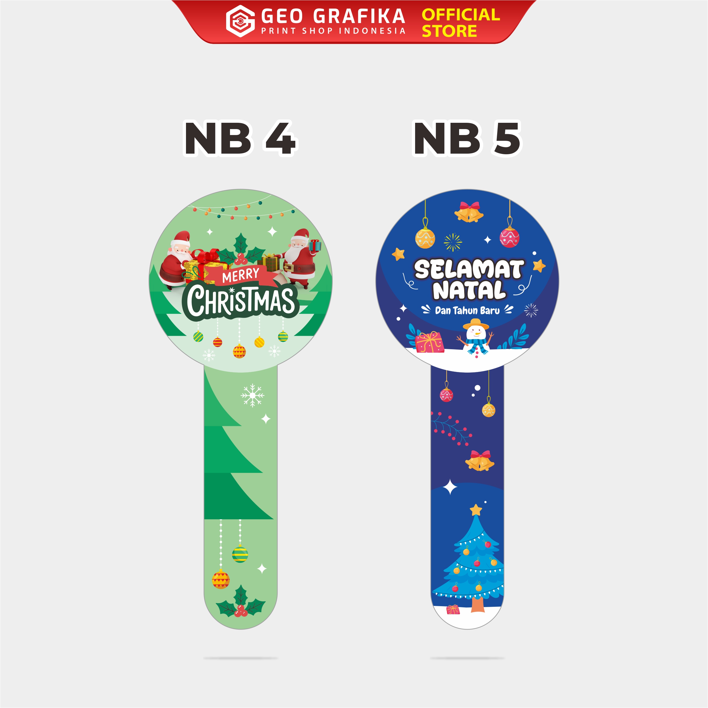 Stiker Seal Natal Christmas- Geo Grafika