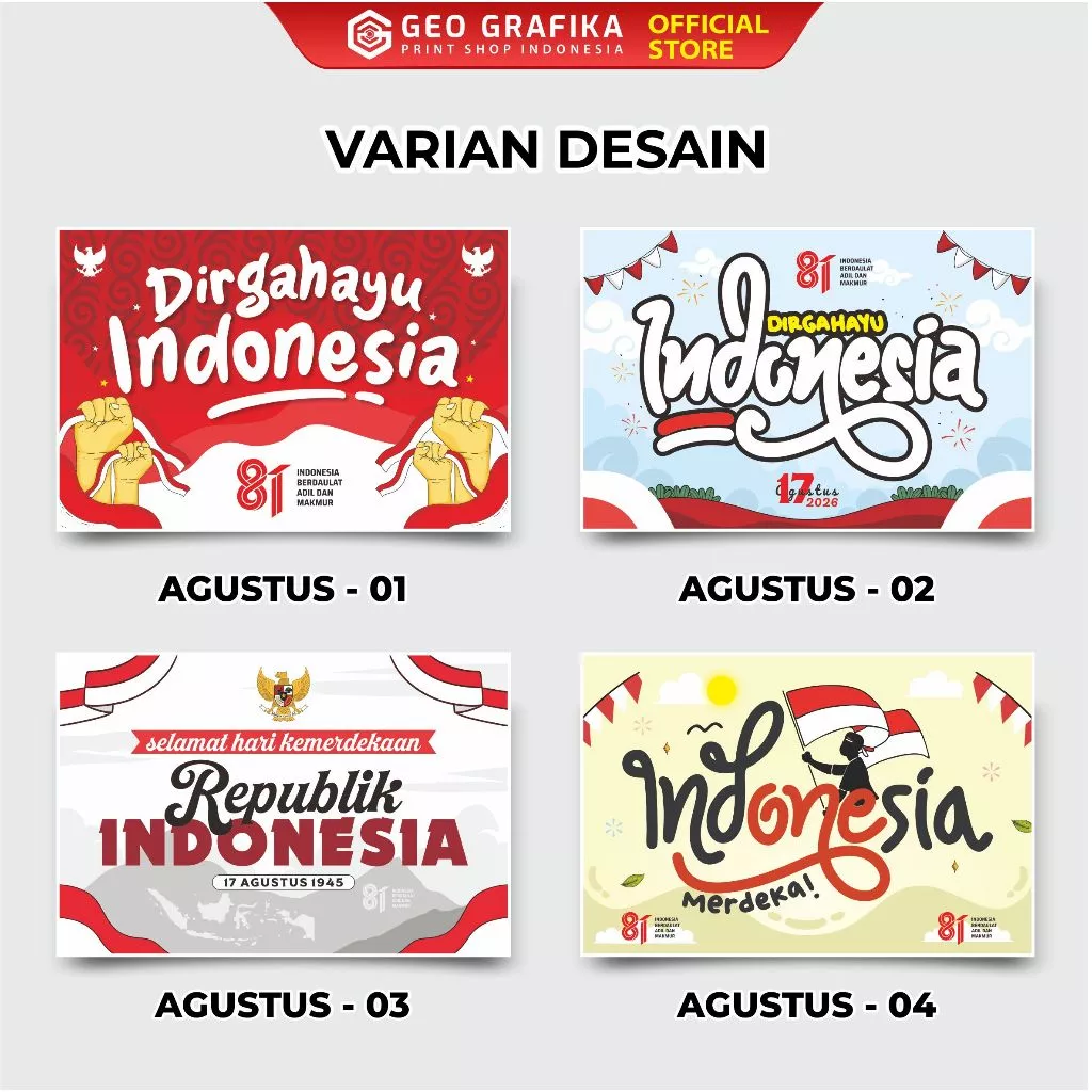 POSTER DIRGAHAYU RI 17 AGUSTUS